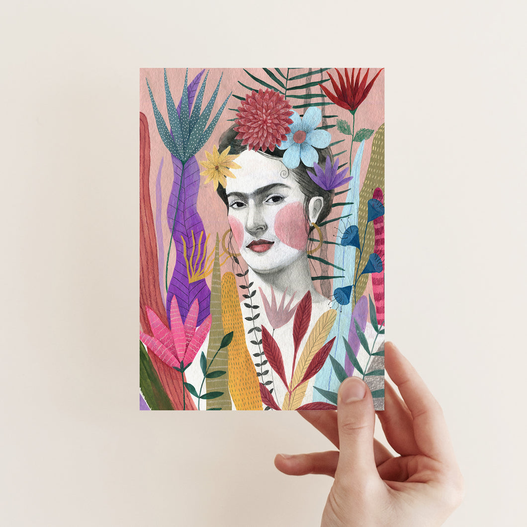 FRIDA IN BLOOM POSTCARD