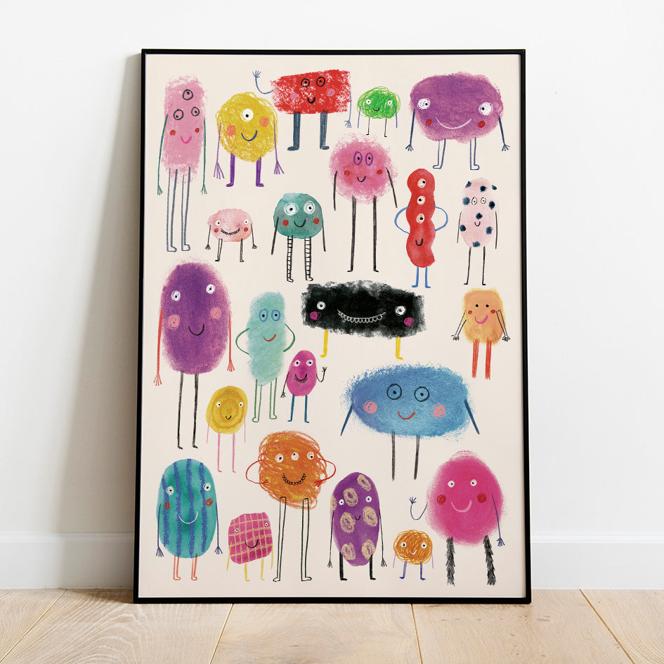 HAPPY MONSTERS POSTER