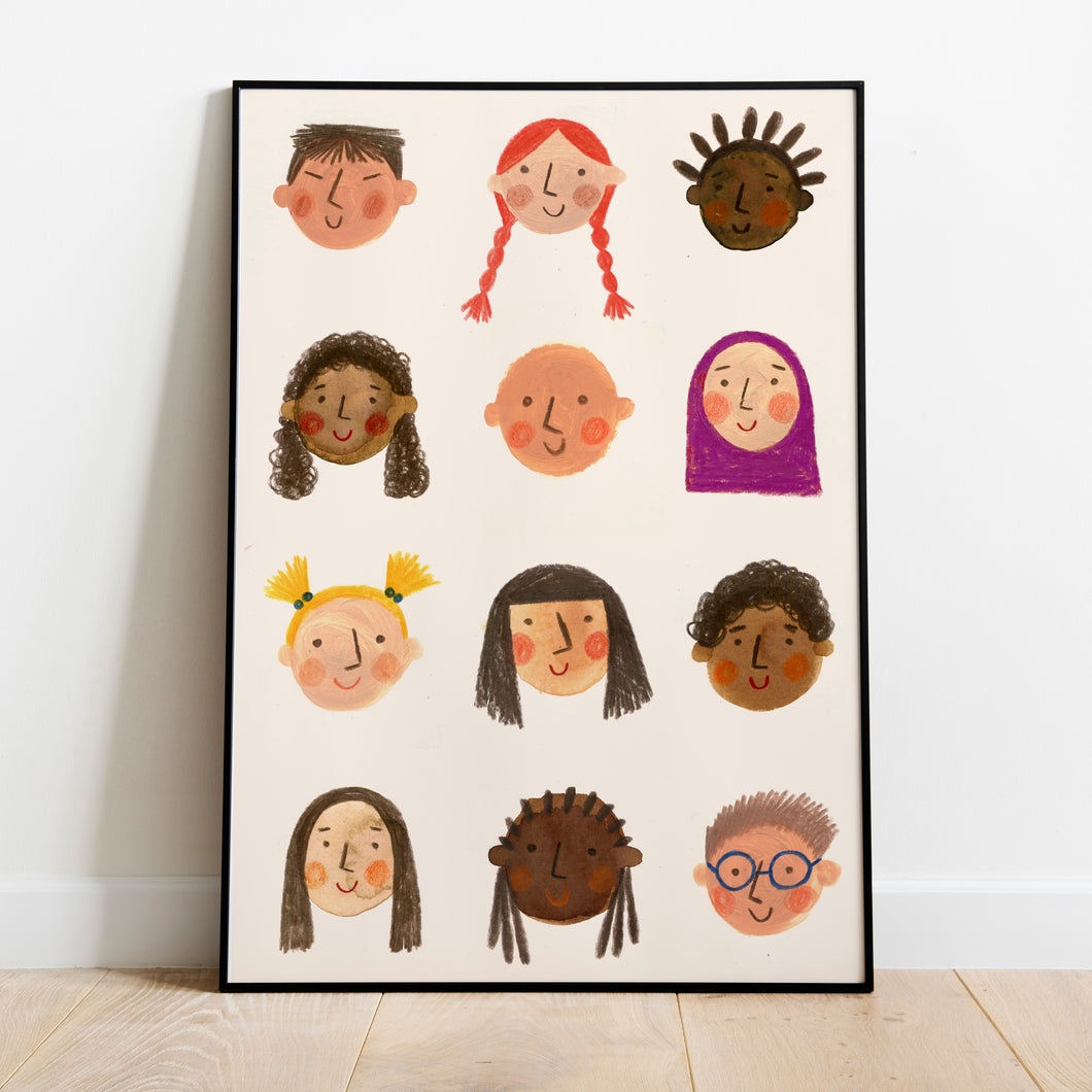 HAPPY FACES POSTER