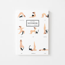 Load image into Gallery viewer, YOGA WITH A CAT NOTEBOOK