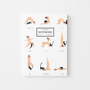 YOGA WITH A CAT NOTEBOOK