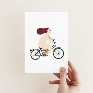 HAPPY BIKER POSTCARD