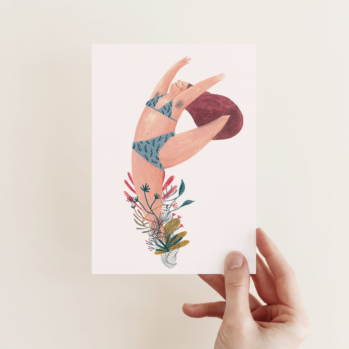 BLOOMING DANCER POSTCARD