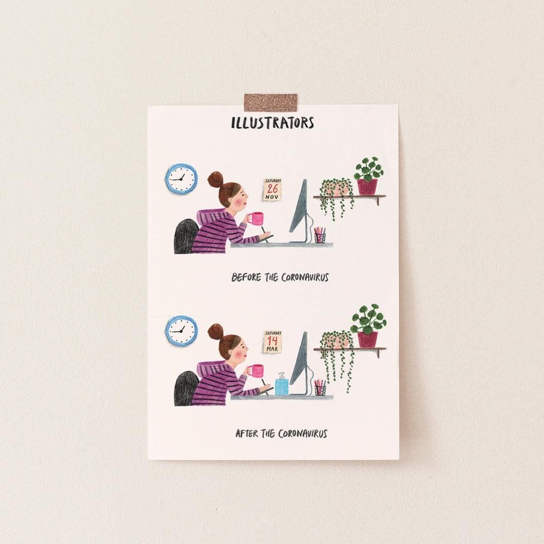 ILLUSTRATOR LIFE POSTCARD