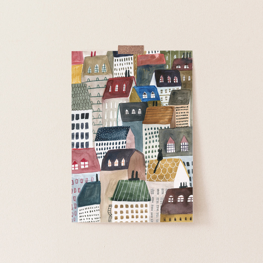 ROOFTOPS POSTCARD